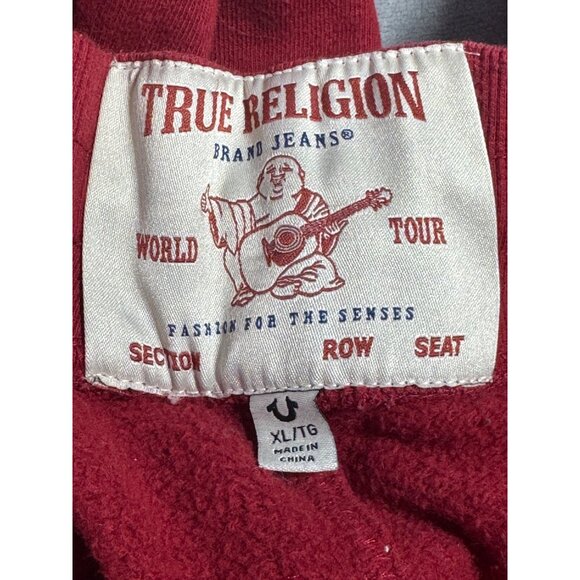 True Religion Red Jogger Pants  XL with a Relaxed Fit a comfortable and stylish - Picture 11 of 16